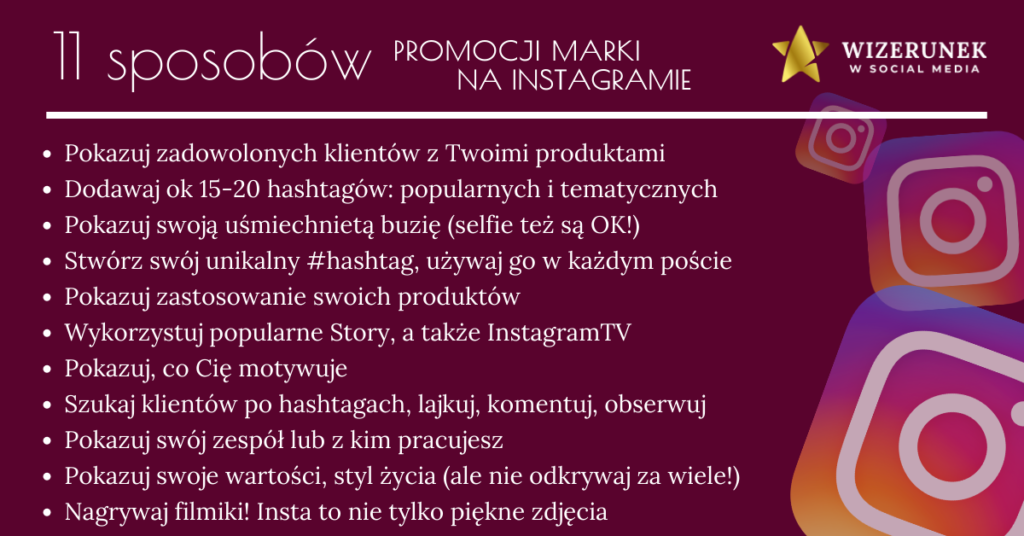 11 sposobów promocji marki na Instagramie 8 Anna-Maria Wiśniewska promocja marki na Instagramie