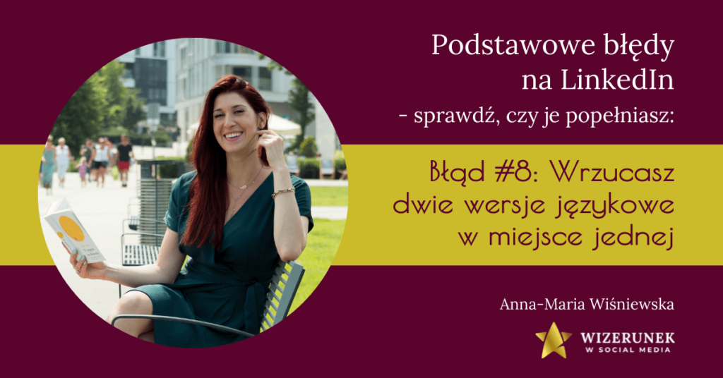 Błędy na LInkedin Anna Maria Wiśniewska wersja językowa